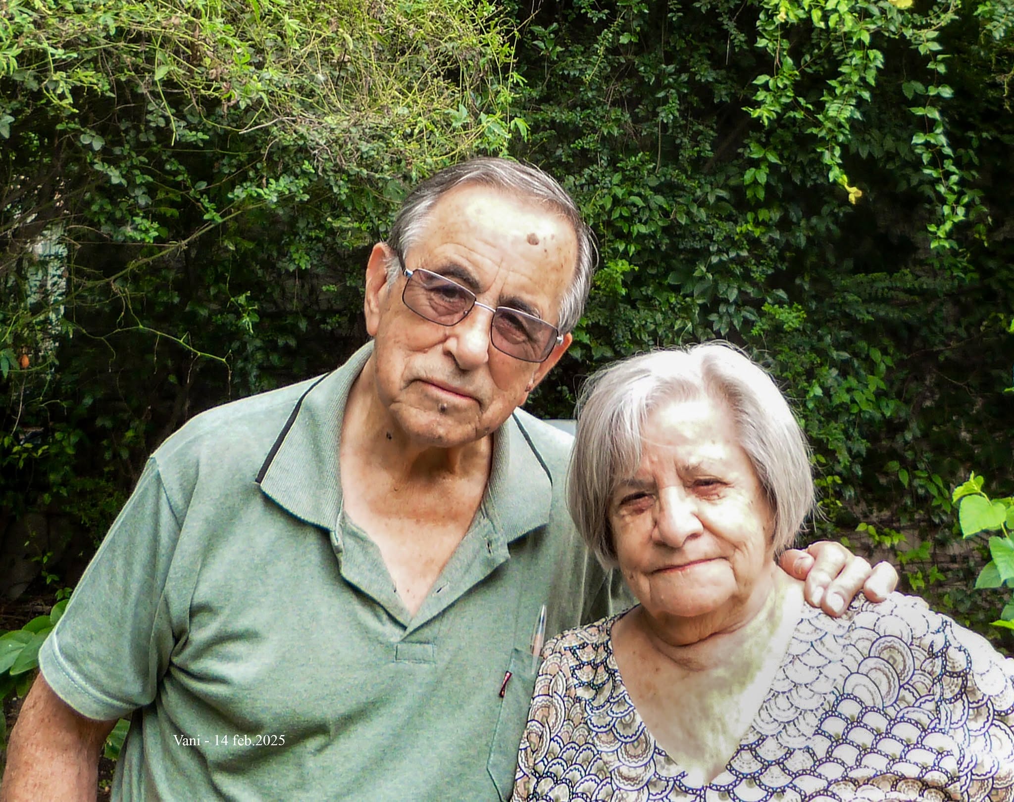 Hugo y Tere juntos, más de sesenta años de matrimonio